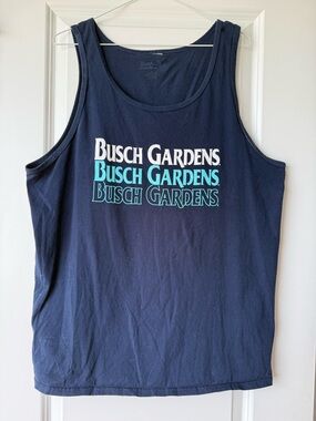 Busch Gardens Men’s Navy Tank Top